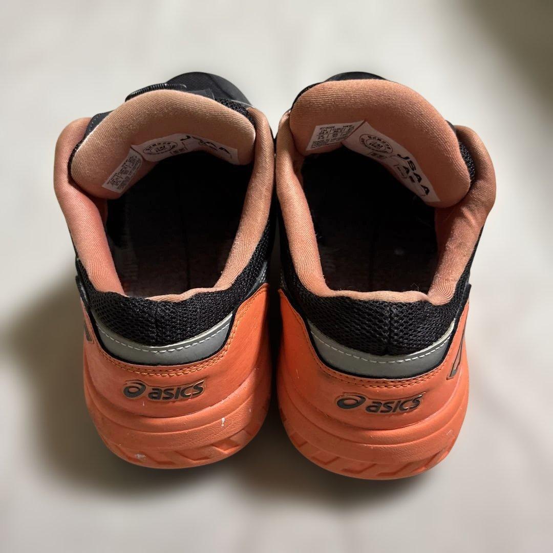 asics BOAシステム 安全靴 黒/オレンジ24.5センチ　中古