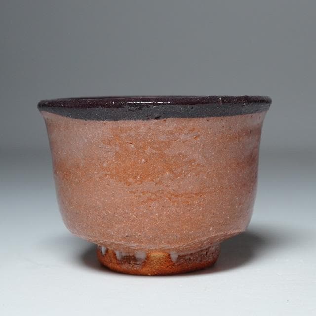 徳澤守俊　絵唐津ぐい吞　共箱　酒器　コレクション　陶芸　茶道具