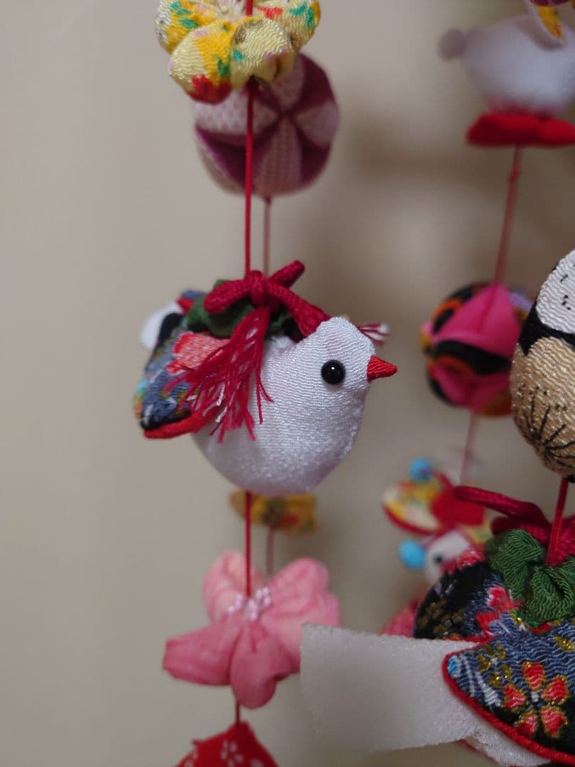 ハンドメイド★極美品★年女ひでばあちゃんが丁寧に作った縁起物の吊るし雛