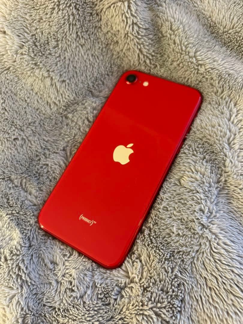 【256GB】iPhoneSE2￤純正バッテリー82%￤SIMフリー￤レッド