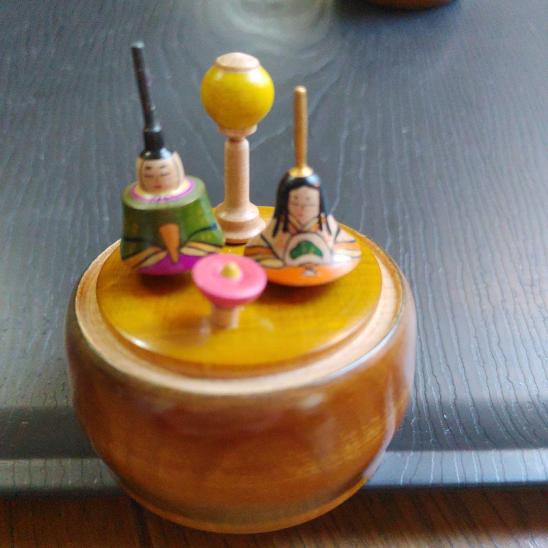 木製　ミニチュア　お雛様