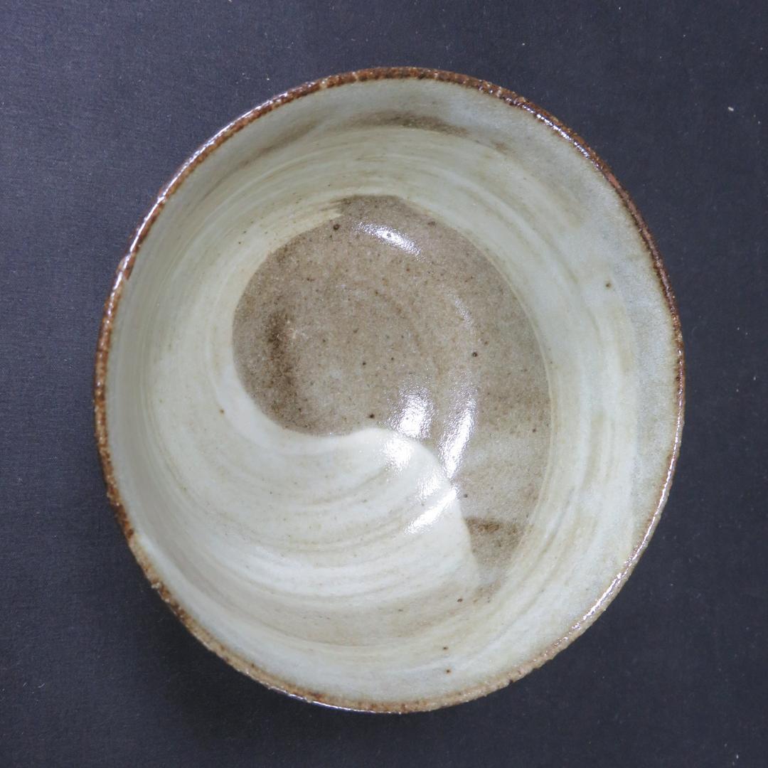 茶碗 鶴 車 金彩 刷毛目 在銘 紙箱つき 茶器 抹茶碗 茶道具