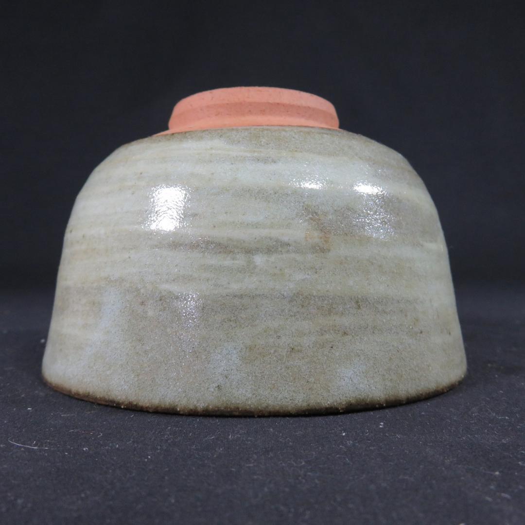 茶碗 鶴 車 金彩 刷毛目 在銘 紙箱つき 茶器 抹茶碗 茶道具