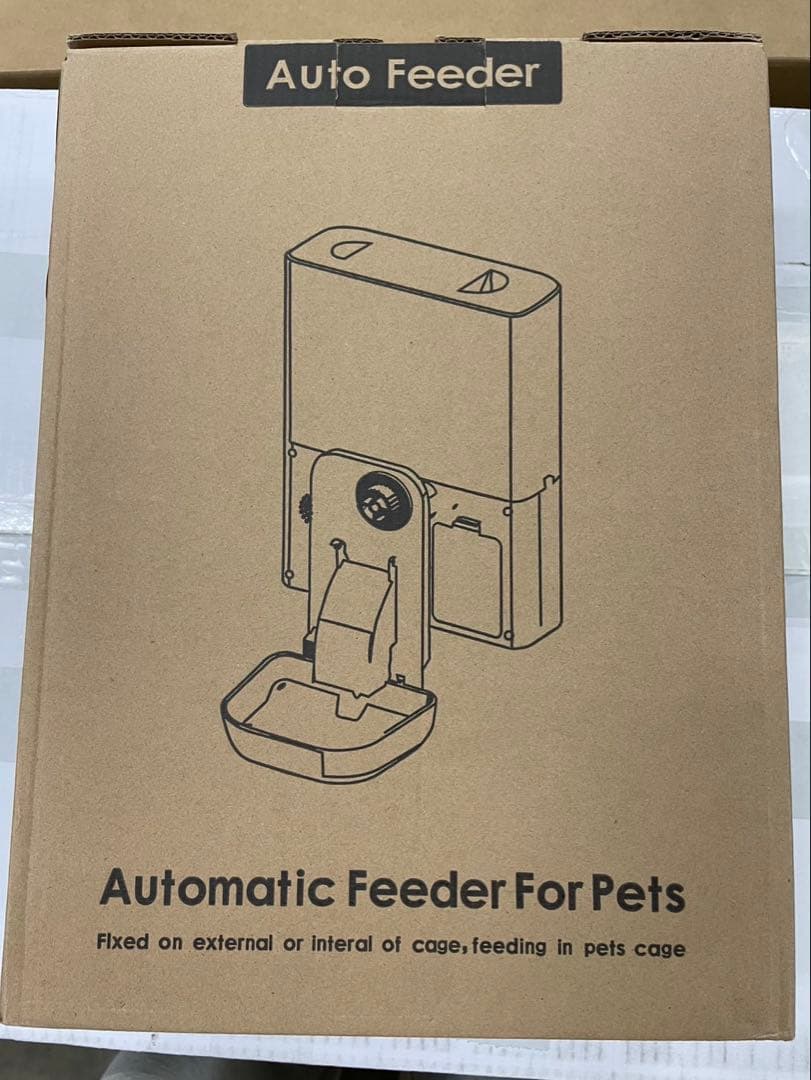 自動給餌器 ケージ掛け式 ペットフィーダー 小型犬 猫 ウサギ 2.3L