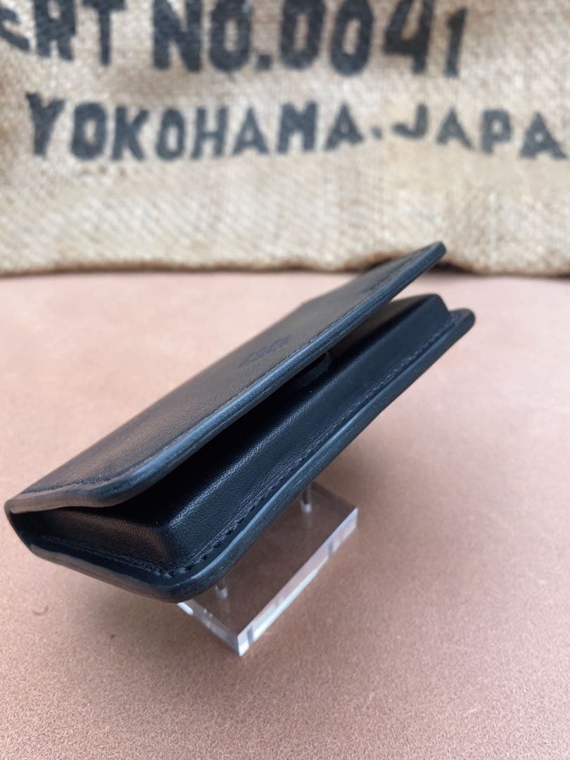 はまちゃん専用　栃木レザー　名刺入れ　手縫い　立体成形