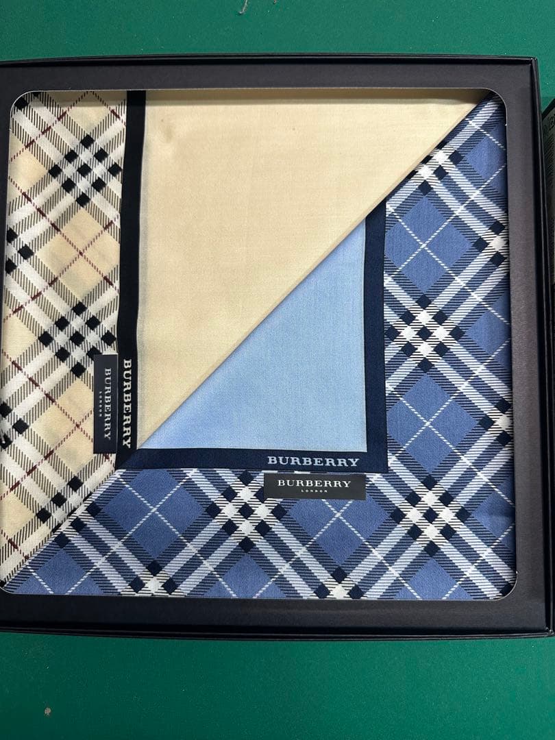 BURBERRY フェイスタオル3枚セット ハンカチ2枚セット