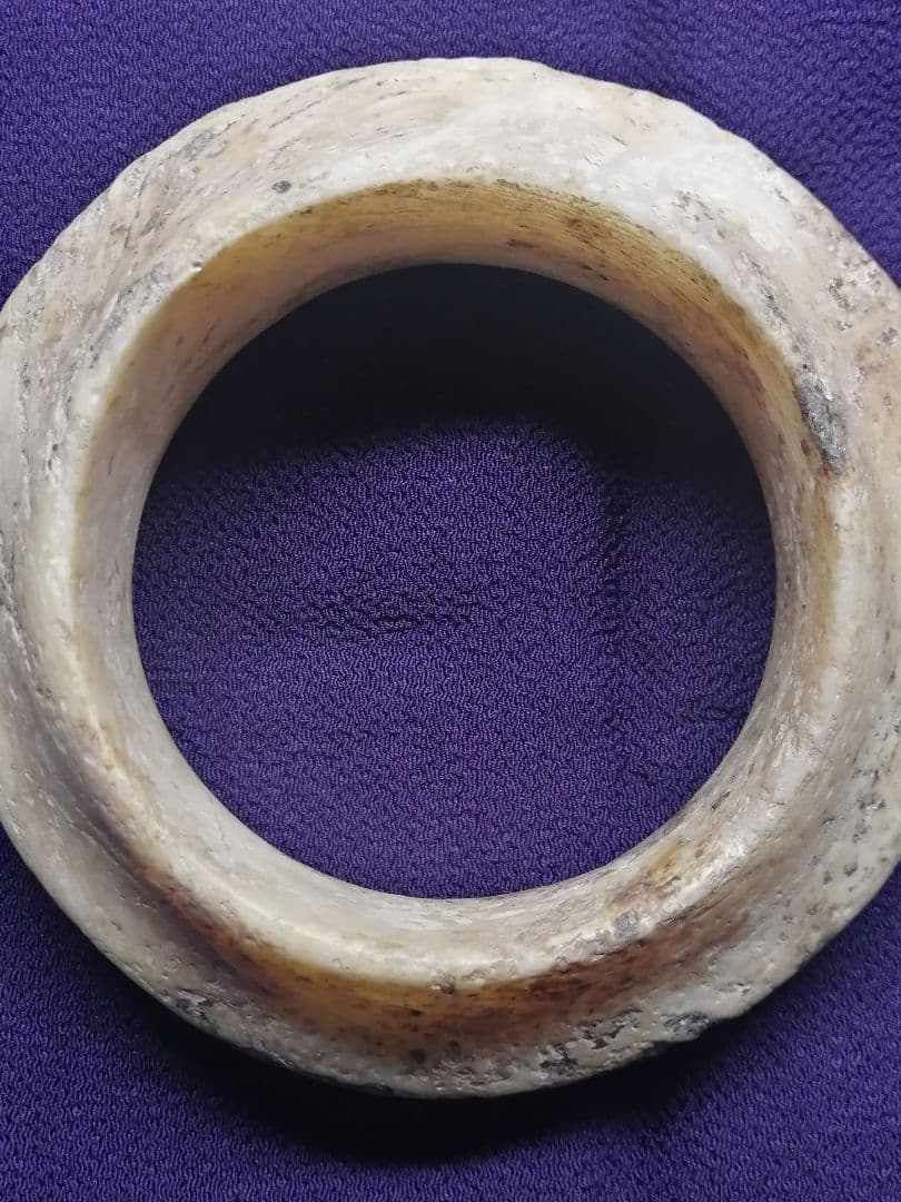★古墳初期『玉石垂飾輪』出土品。玉石　230g　埋蔵文化財　非常に貴重なものです
