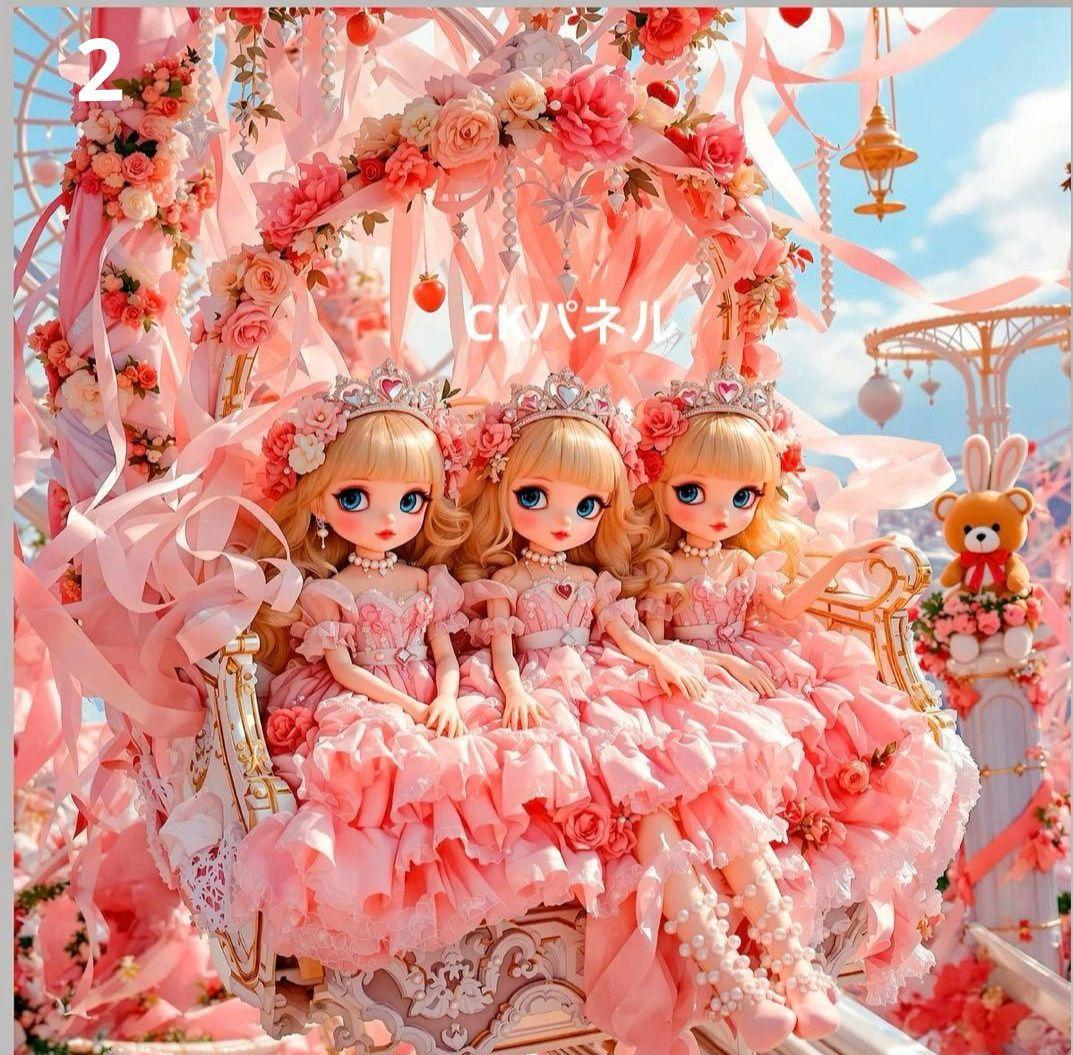 ⭐限定パネル⭐ 　女の子パネル生地　♡オーダー受付中♡　ハンドメイド