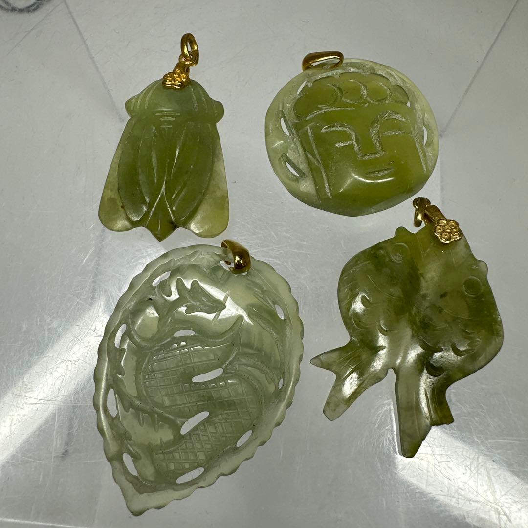 本翡翠　ネックレストップ　67g 東さ7-0411☆2F