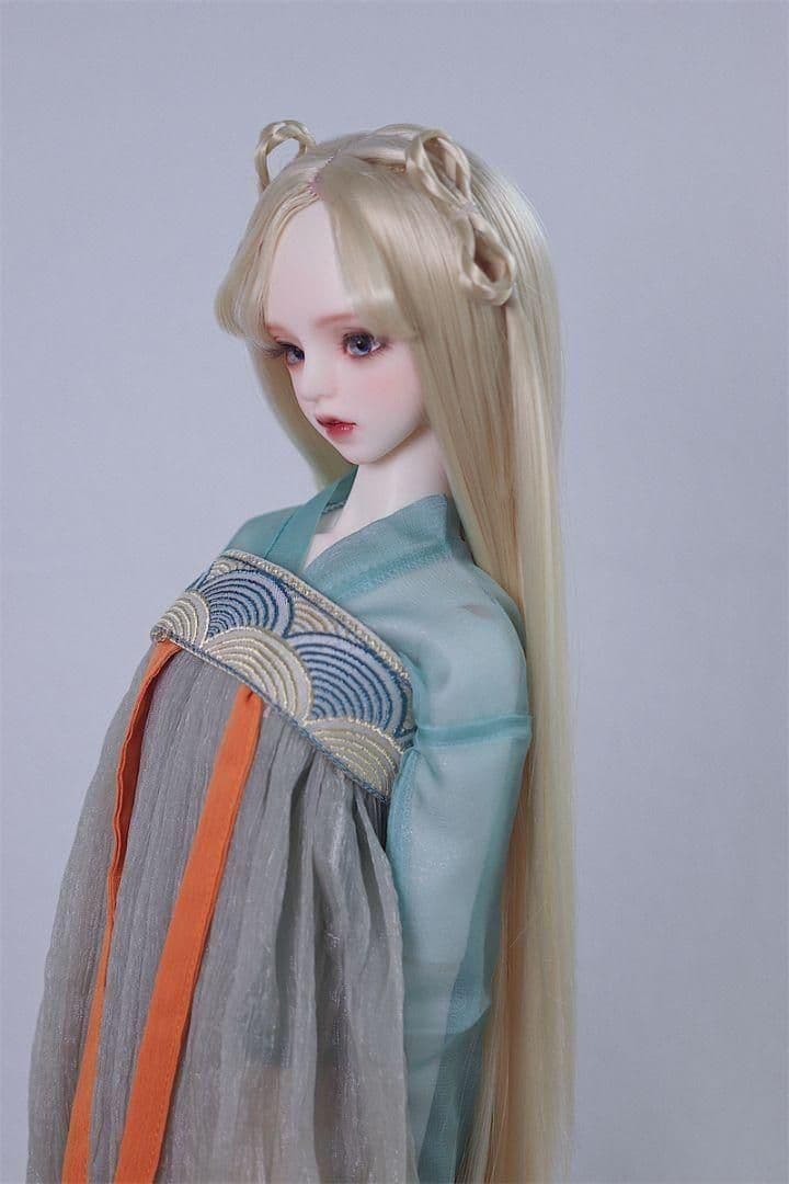 AS39 BJD 1/3 人形 ドール　用ウィッグ カツラ 耐熱 ハンドメイド