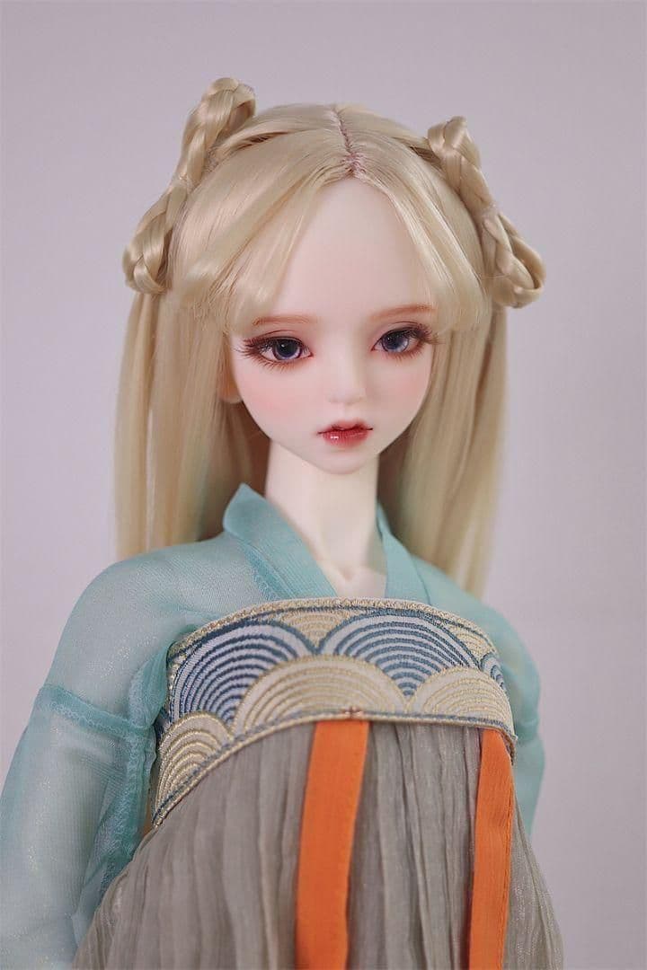 AS39 BJD 1/3 人形 ドール　用ウィッグ カツラ 耐熱 ハンドメイド