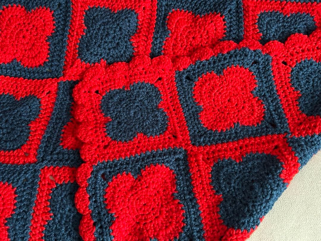 ハンドメイド　マルチカバー　かぎ針編み