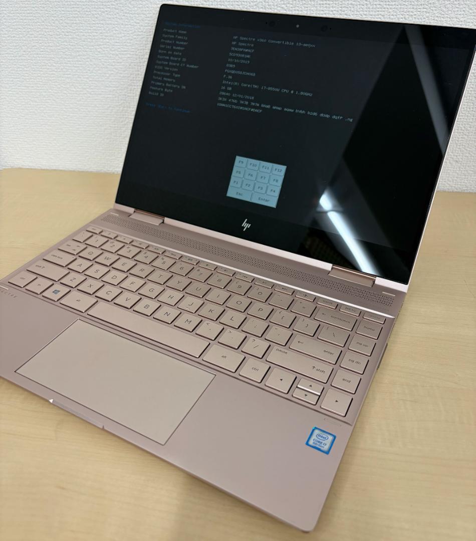 動作確認済 ノートPC HP Spectre x360 i7搭載 ID:6G47