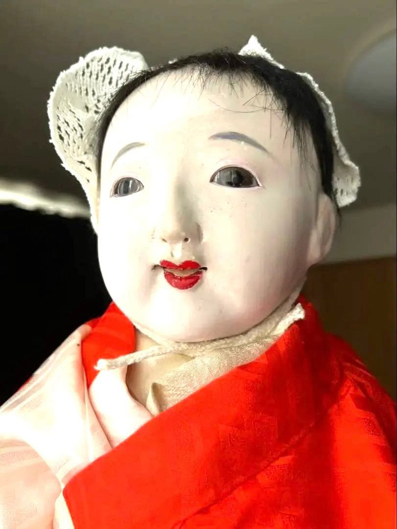 市松人形と小さな人形セット