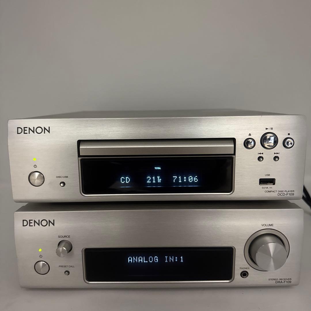 DENON DRA-F109 DCD-F109 ステレオレシーバー　セット
