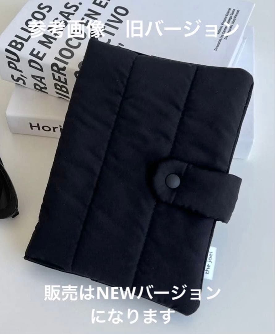 ②韓国　貯金　韓国作家　バインダーカバー　ブラックナイロン　バインダー付き