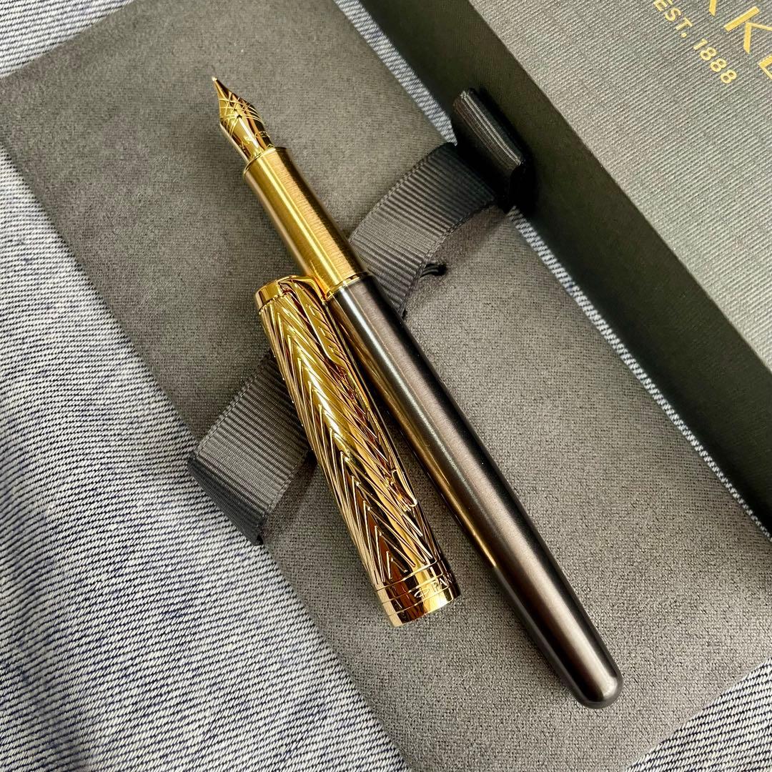 パーカー　Parker ソネットプレミアム　アローGT 万年筆　18金　F未使用