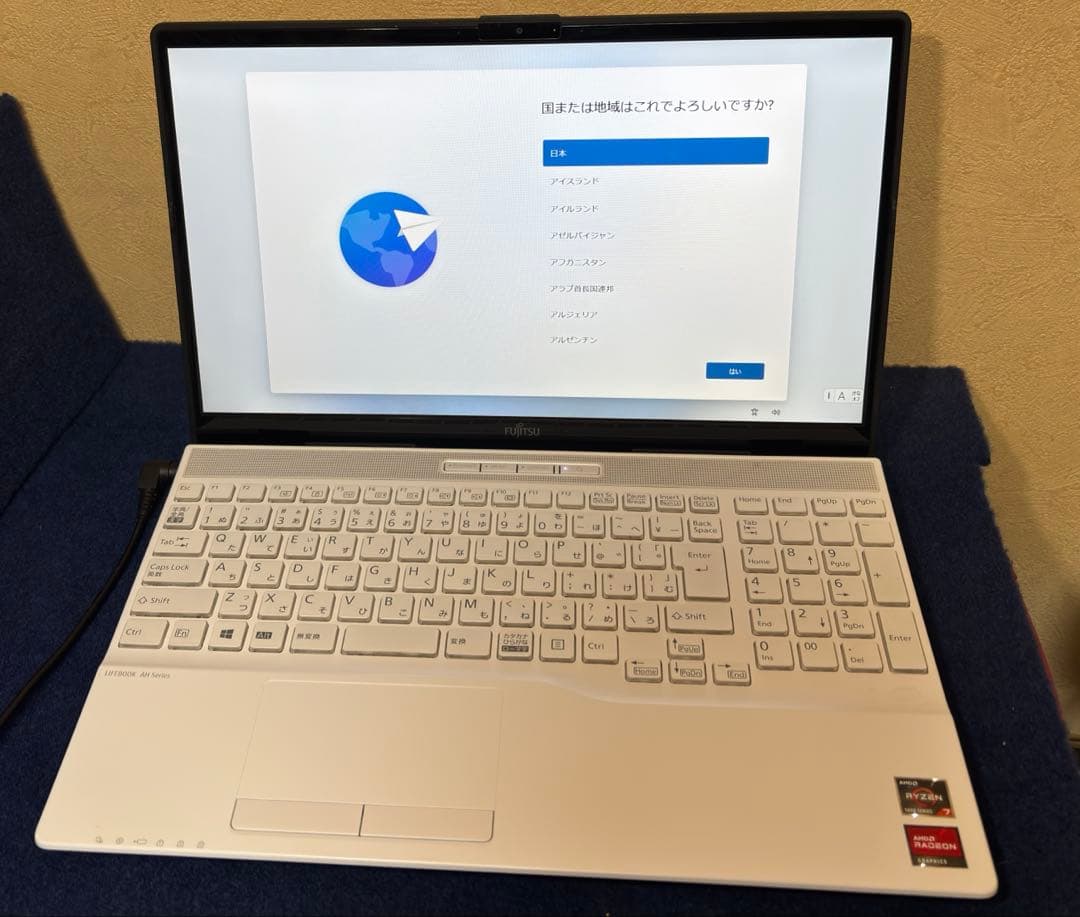 Windowsノート本体 FUJITSU LIFE book AH51/F1 Ryzen7 5700U