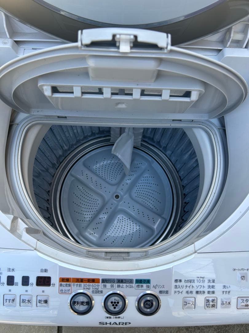 【新品未使用】SHARP ION COAT 縦型洗濯機本体
