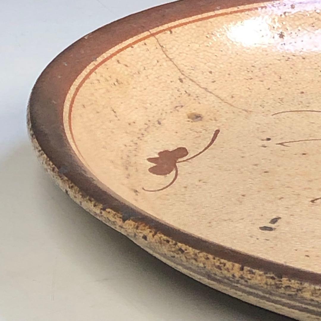 古瀬戸　絵瀬戸　八寸皿　25.3cm