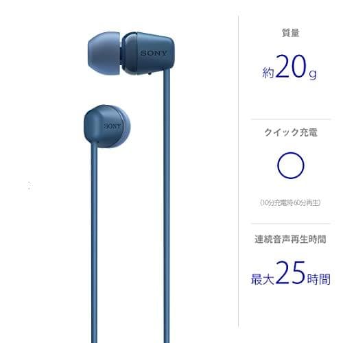 ソニー(SONY) ワイヤレスイヤホン WI-C100:Bluetooth対Mm