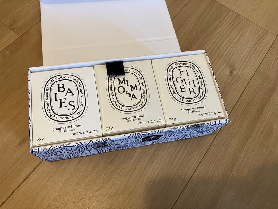 diptyque アロマキャンドル 3個セット（70g）