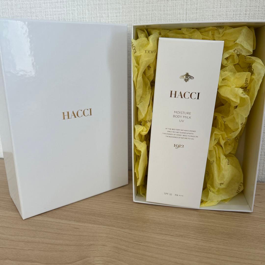 HACCI モイスチャー　ボディミルクUV 新品