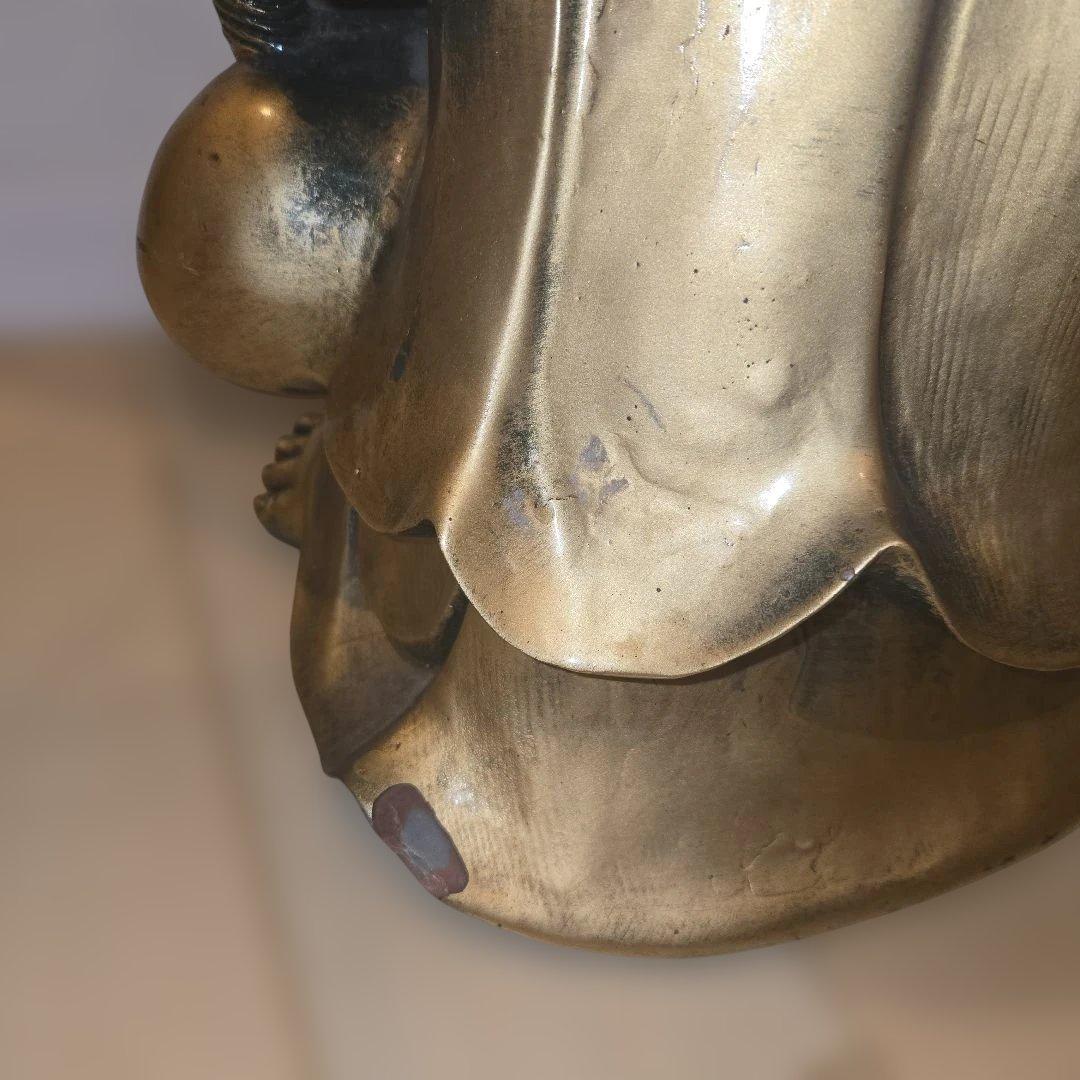 大きめ 金色 布袋様 置物 高さ58cm