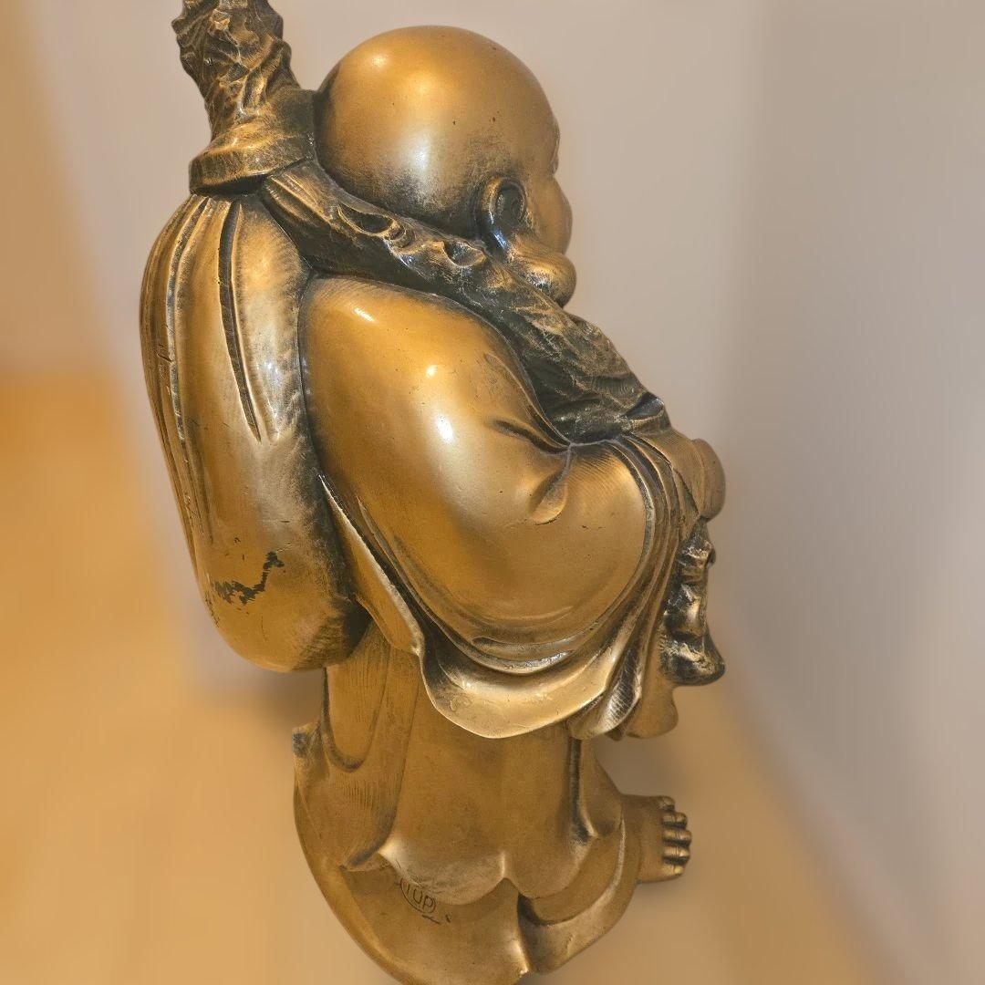 大きめ 金色 布袋様 置物 高さ58cm