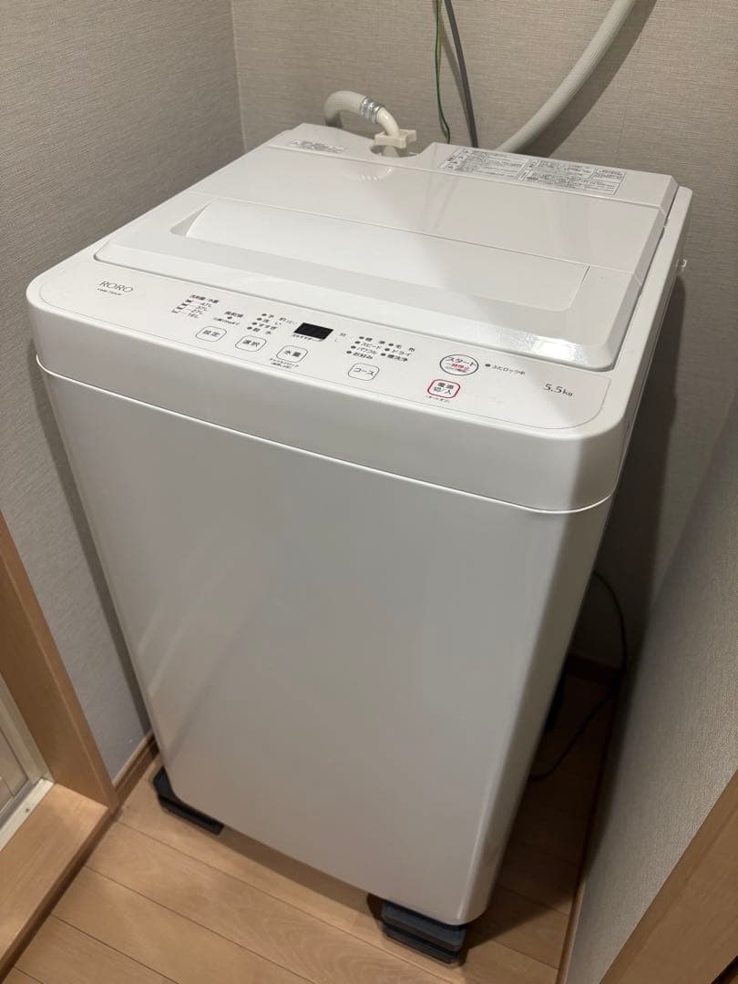 ヤマダ 洗濯機 RORO YWM-T55LW 5.5キロ