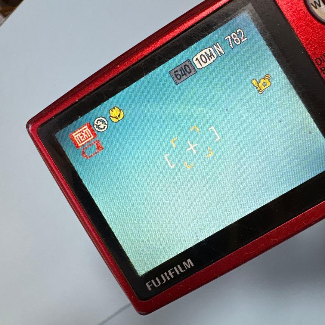 え1● FUJIFILM FinePix デジタルカメラ レッド z20fd