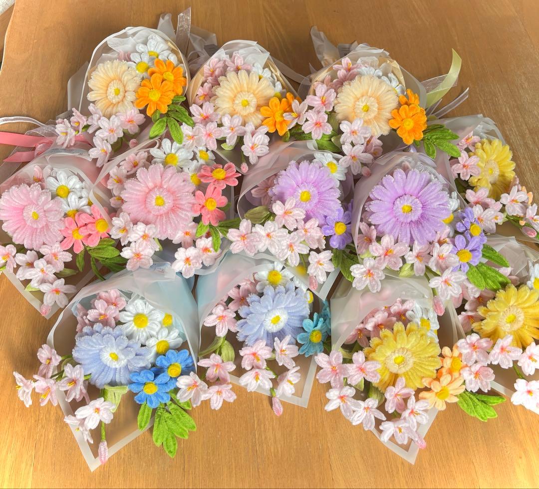 モールフラワー【とらも】春色ブーケ12セット