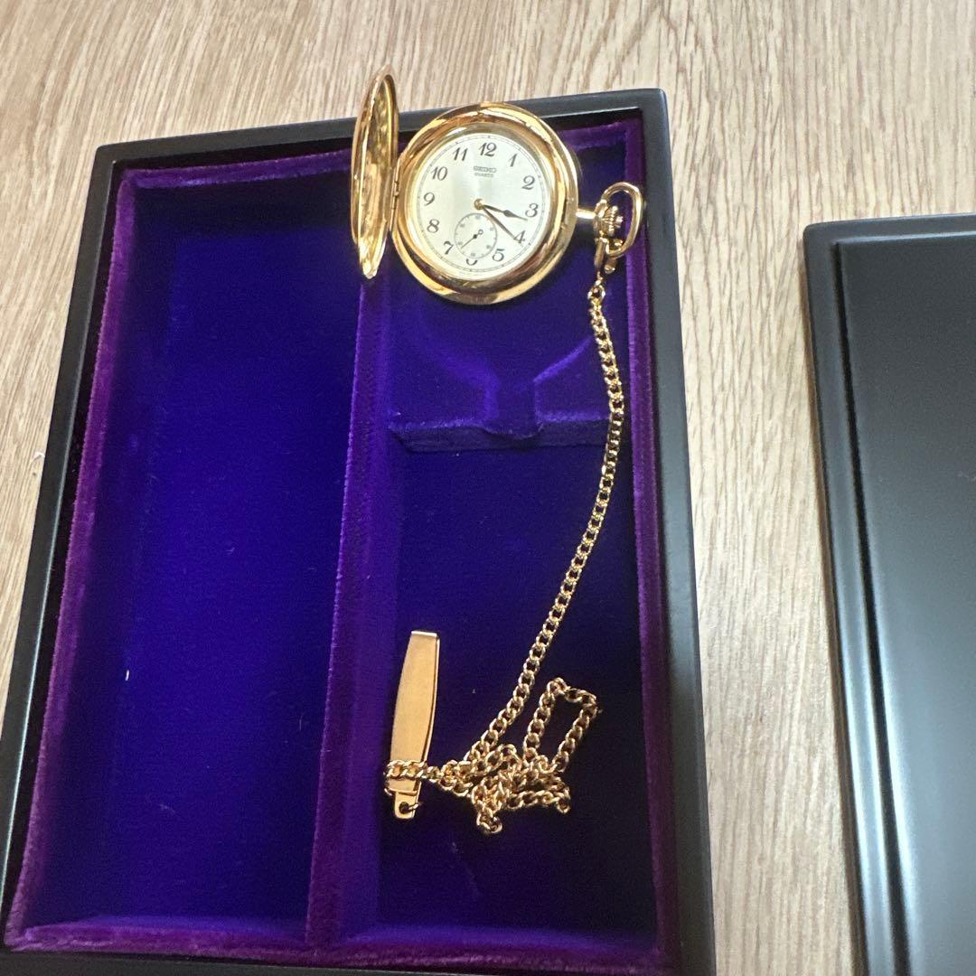 SEIKO 懐中時計 金色 未使用