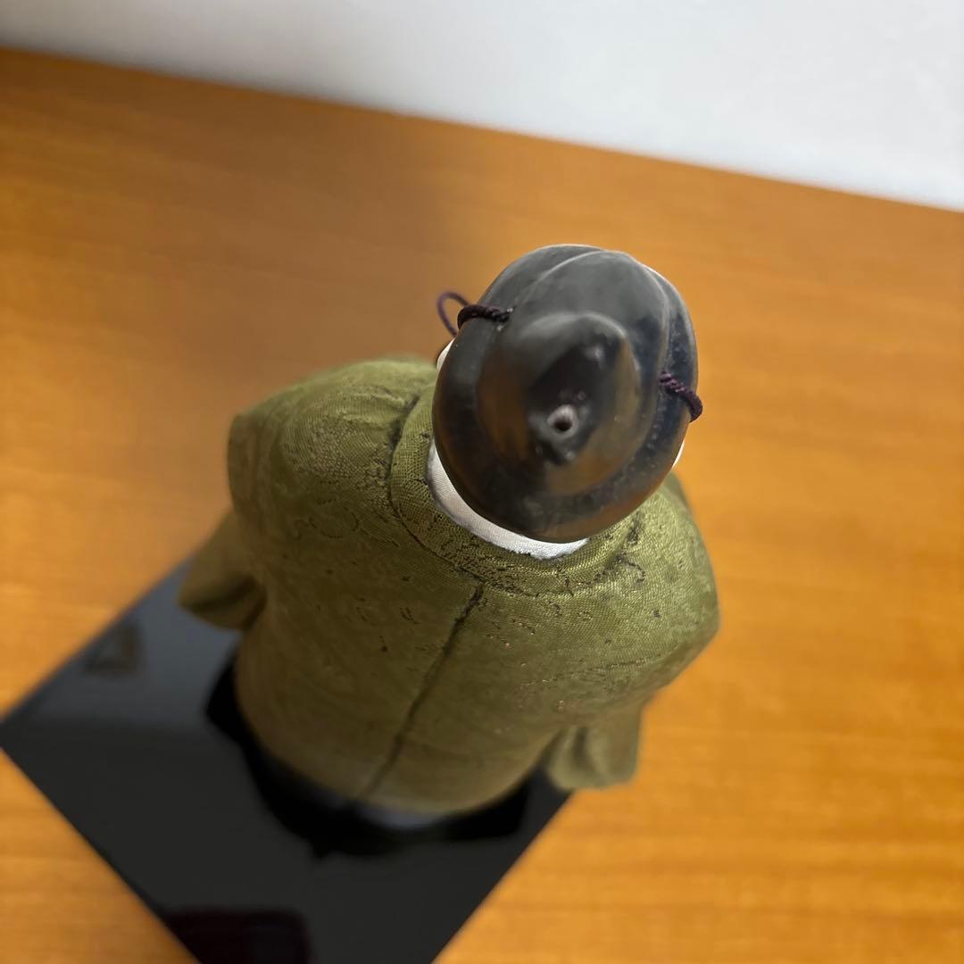 創作人形　公卿文官束帯姿　 木彫胡粉木目込み仕上げ