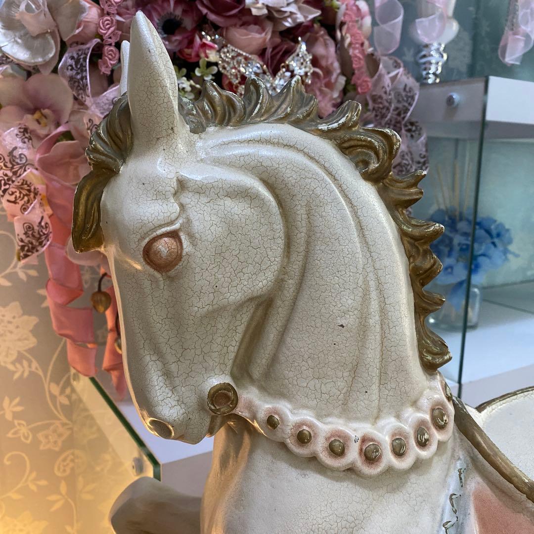 ロココ調　馬　花台　フラワースタンド　アンティーク　ロココ　プリンセス　西洋家具