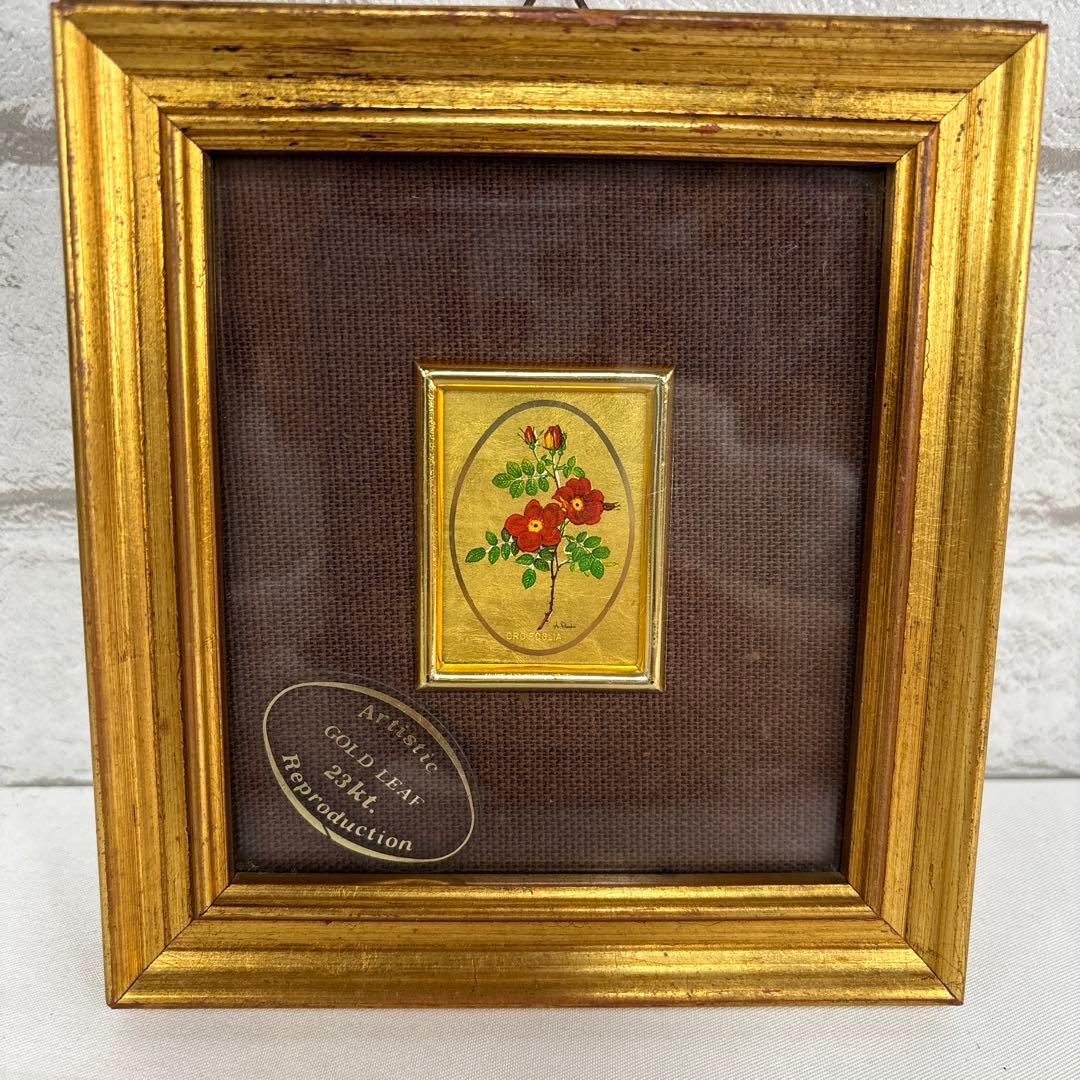 23KT GOLD LEAF ミニ額 絵画 セット イタリア製 ゴールドリーフ