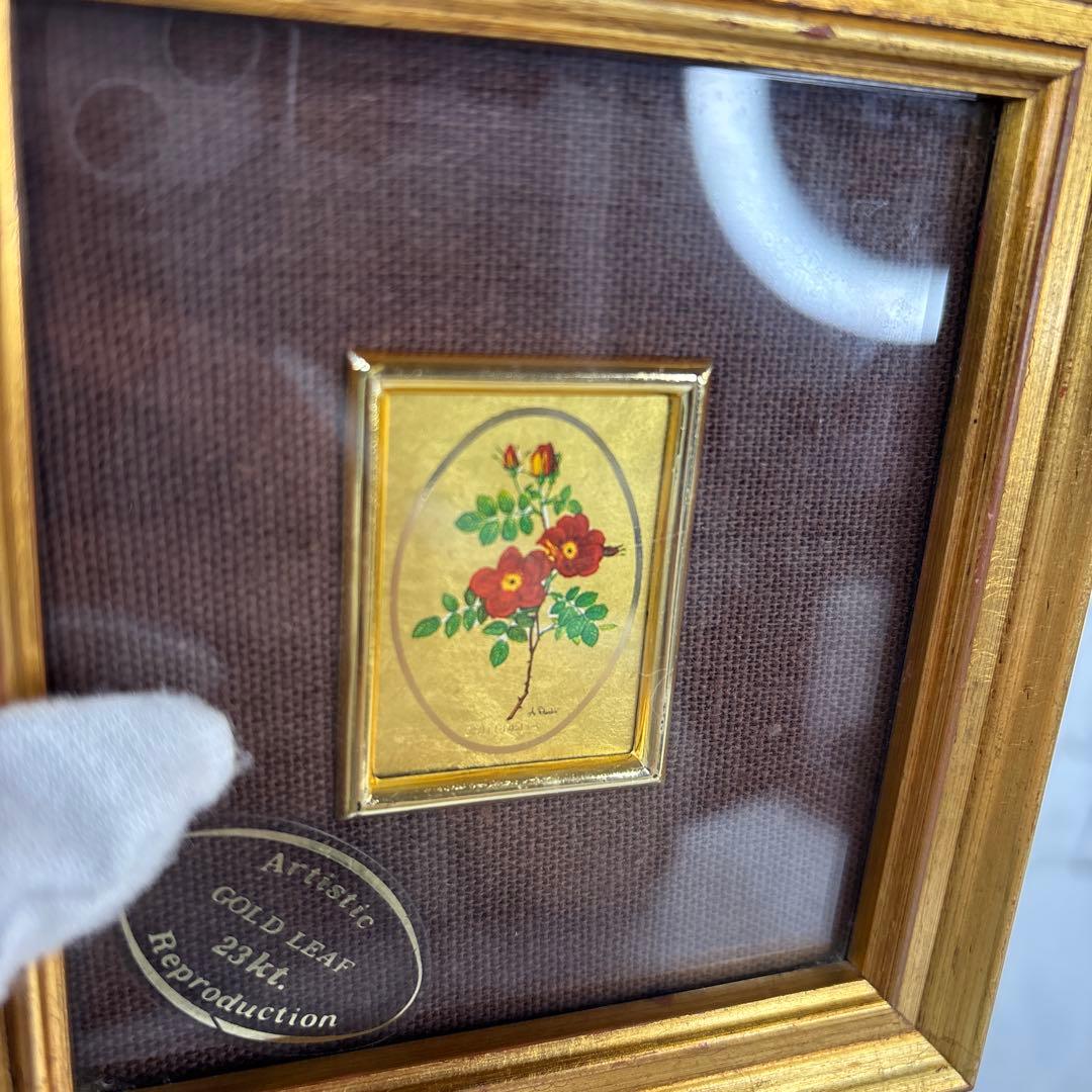 23KT GOLD LEAF ミニ額 絵画 セット イタリア製 ゴールドリーフ