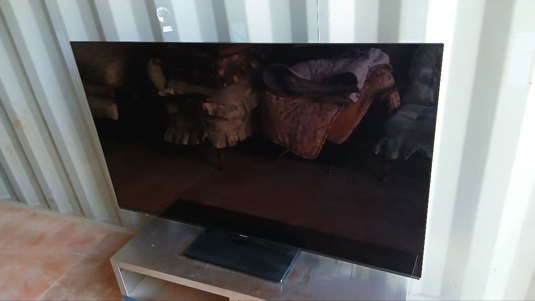 パナソニック 55V型 有機ELテレビ 4K 転倒防止スタンド