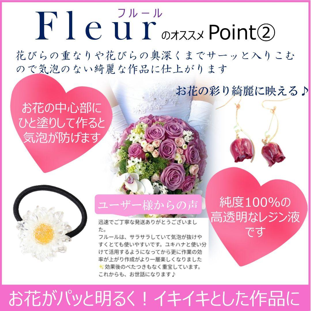 専用レジン液 フルール6本、シエル2本、コーティング剤つき✩.*˚