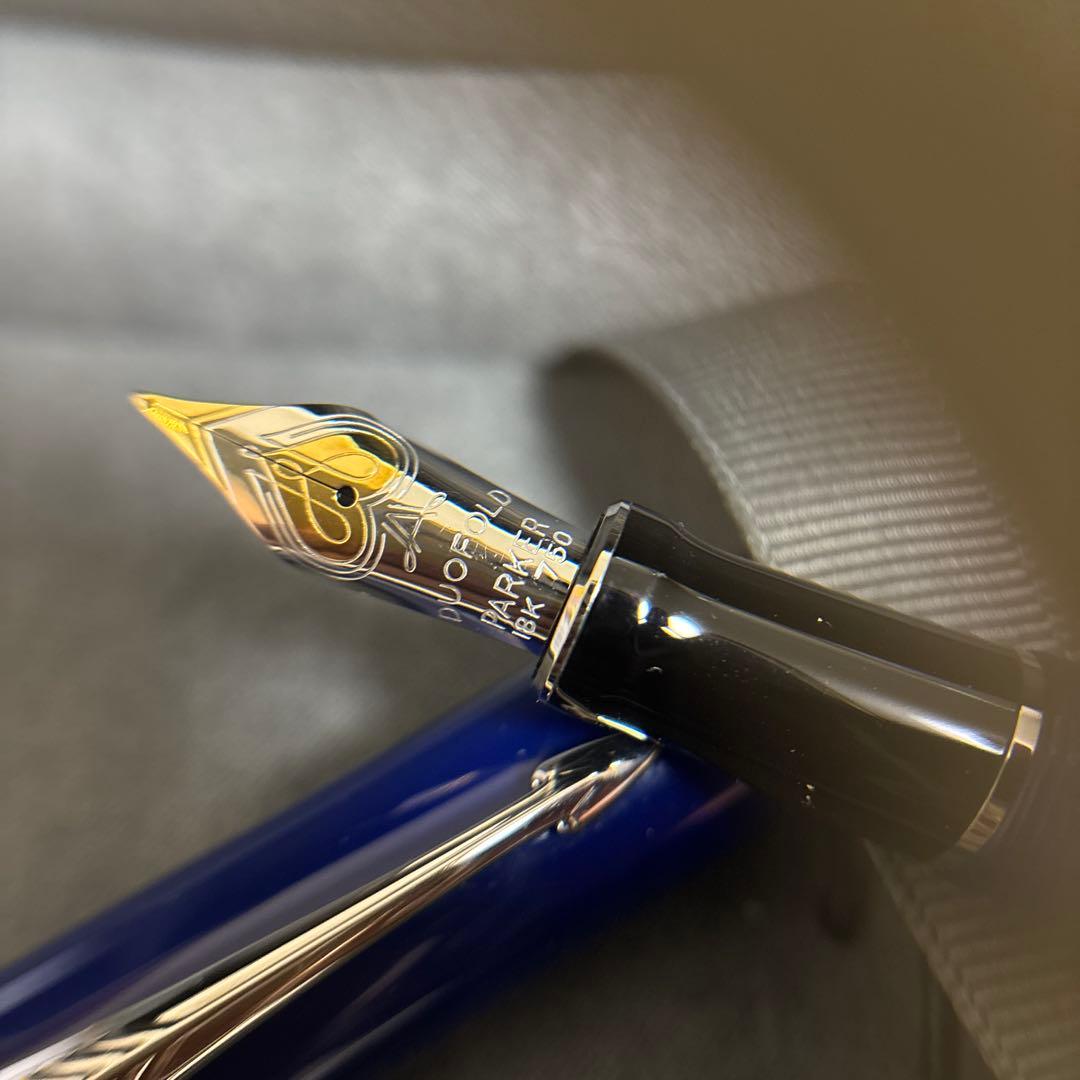 パーカー デュオフォールド クラシック ブルー&ブラックCT センテニアル F