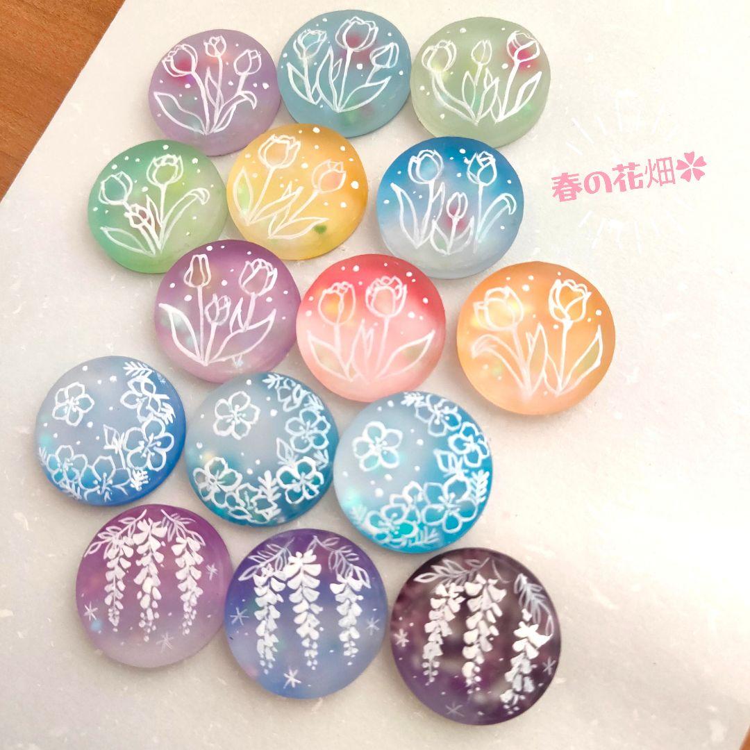 【772】ハンドメイド　レジン　ヘアゴム　ポニーフック