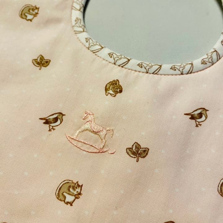 HERMES エルメス●本物・新品 スタイ よだれかけ ビブ ベビー アニモード