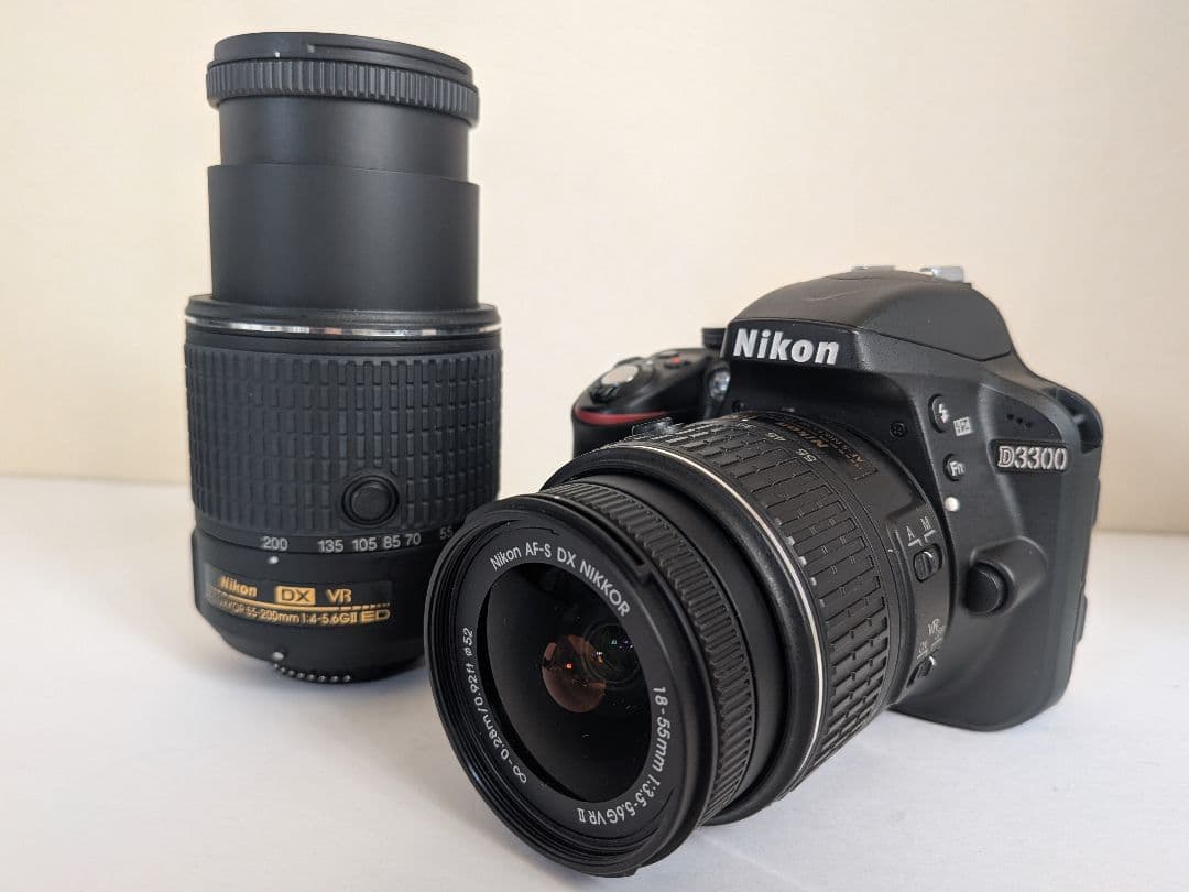 ​【ほぼ新品！ショット数わずか1183枚】 Nikon D3300 ダブルレンズ