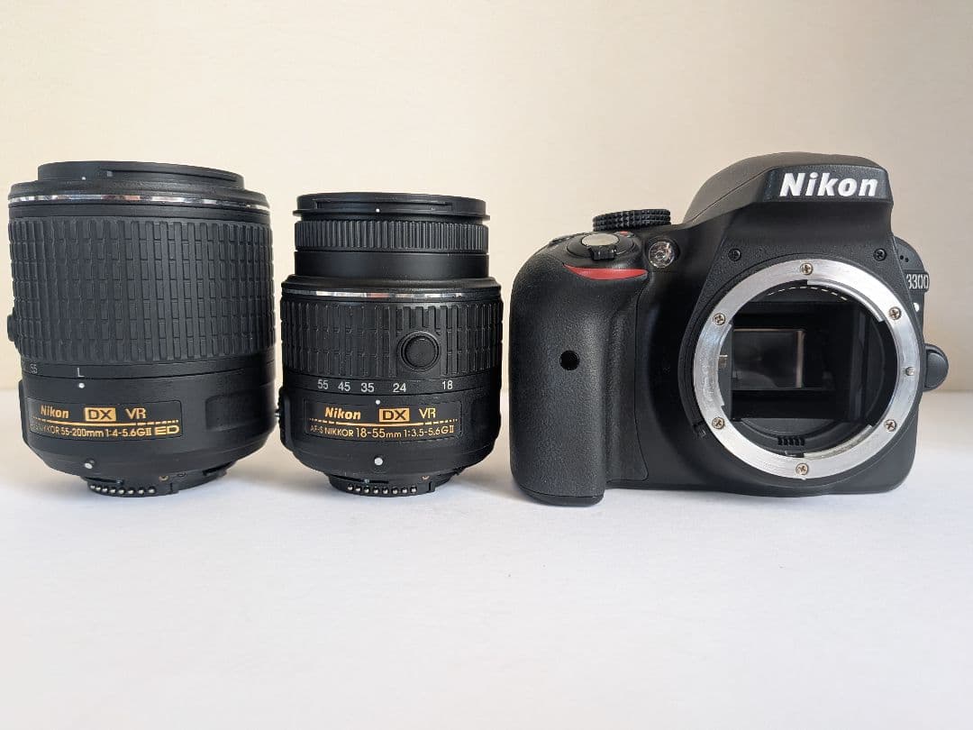 ​【ほぼ新品！ショット数わずか1183枚】 Nikon D3300 ダブルレンズ