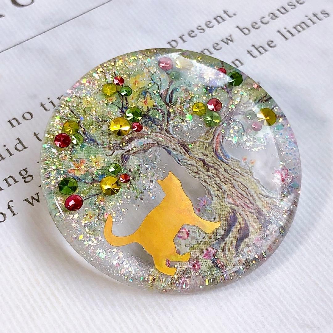 同梱100円引❤️No.2562 レジン ヘアゴム ♡ 猫 ネコ ねこ ♡