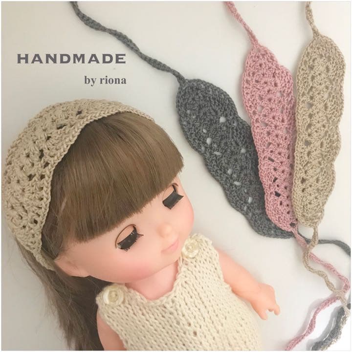 ハンドメイド  ソランちゃん ヘアカチューシャ ピンク