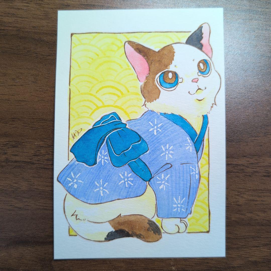 けいさま　原画　水彩　浴衣