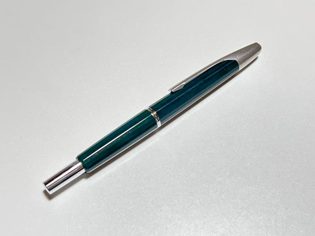 貴重！ パイロット キャップレス 万年筆 多面体 グリーン NAMIKI 14k