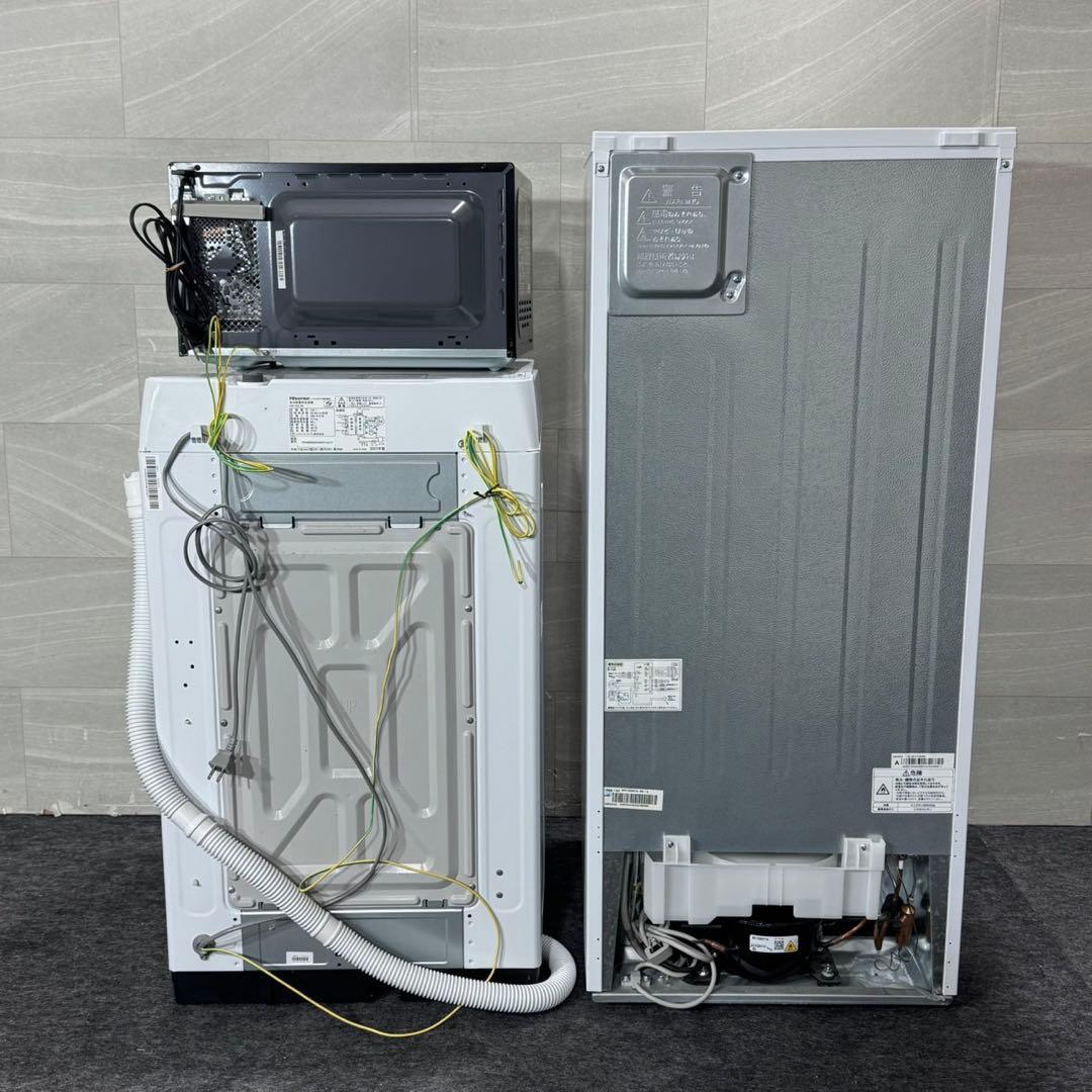 生活家電3点セット 冷蔵庫 洗濯機 電子レンジ 清掃済 高年式 格安 d5647