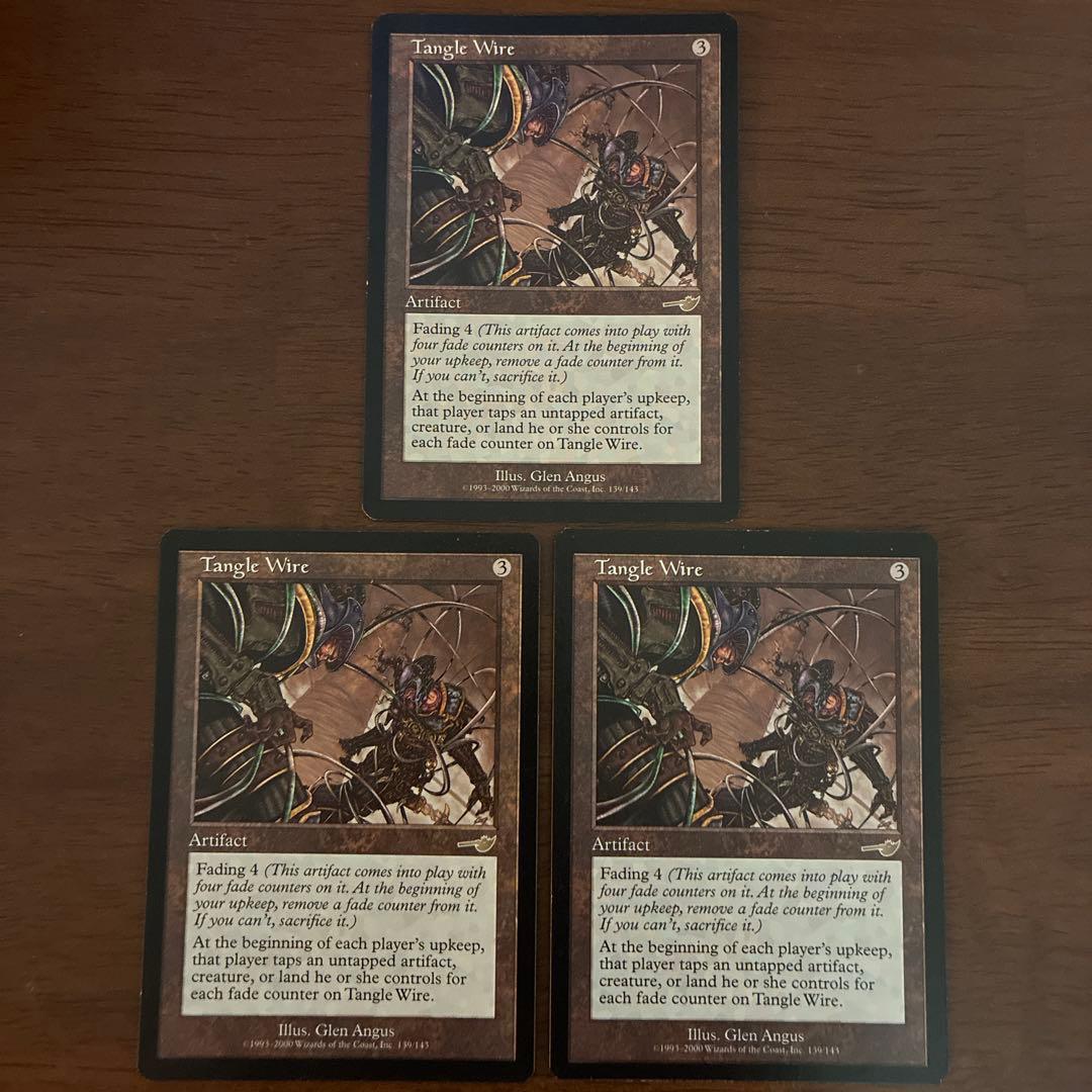 MTG からみつく鉄線 tangle wire ネメシス英語版　3枚